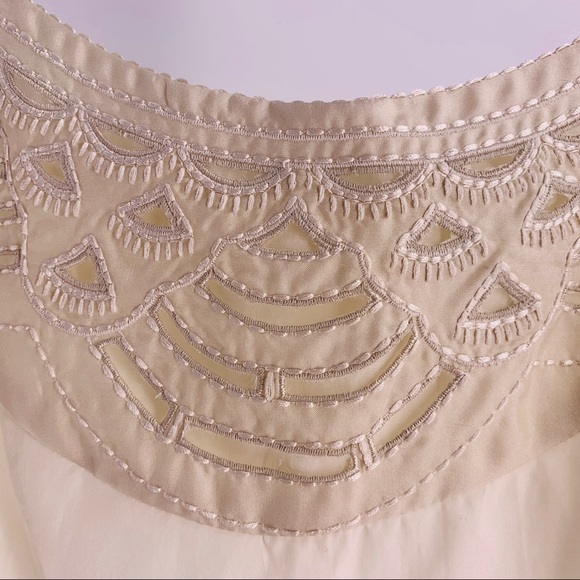 BANANA REPUBLIC Silk Cotton Embroidery Dress - Picture 2 of 8